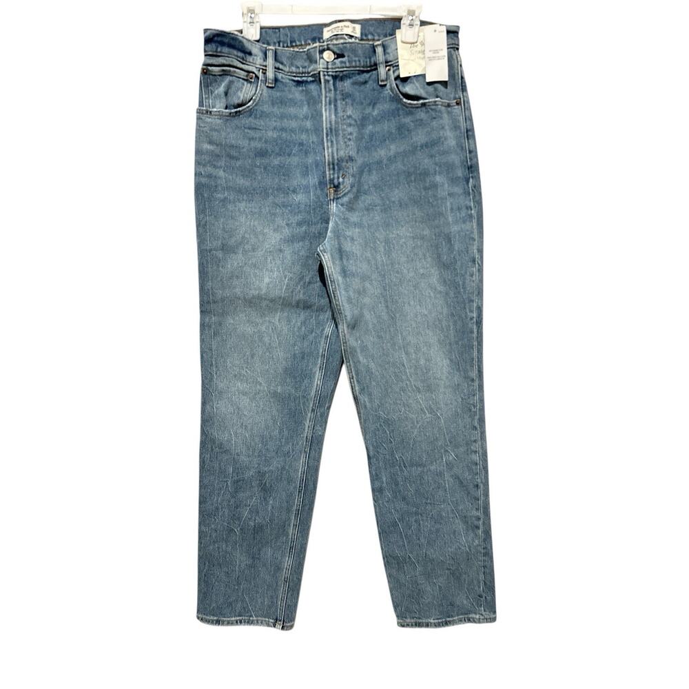Abercrombie & Fitch Ultra High Rise 90s Straight Jean Denims Womens Sz 32/14R
